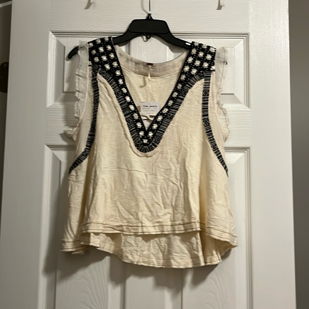 Free people tank top shirt size xs new w tags
